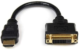 כבל מתאם HDMI זכר לחיבור DVI נקבה באורך 0.2 מטר