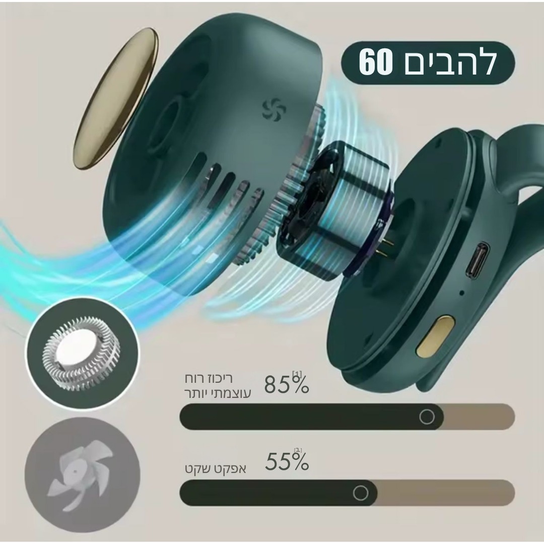 מאוורר נייד בצבעים שונים