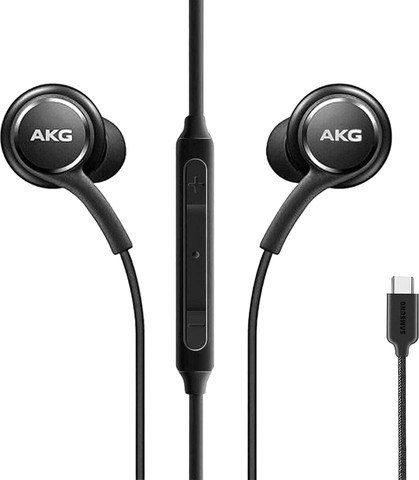 אוזניות חוט מקוריות סאני שחור SAMSUNG AKG Stereo USB Type-C