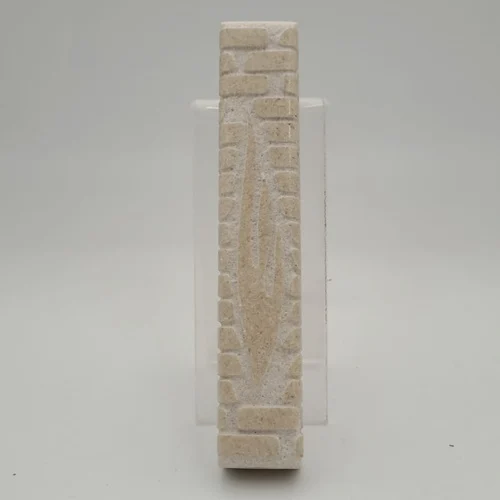 בית מזוזה אבן ירושלמי בהיר 15 ס"מ