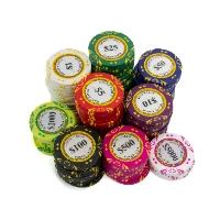 מזוודת פוקר ABS מקצועית 500 ז'יטונים-MONTE CARLO Diamond-LOW