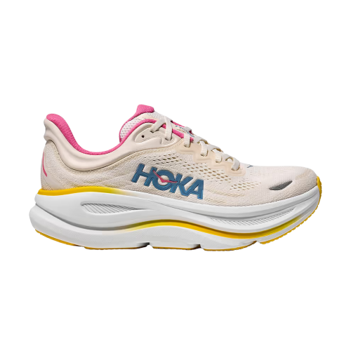 HOKA BONDI WIDE 9 נעלי ספורט לנשים בונדי 9 רחבות בצבע אלבסטר/ליבנה