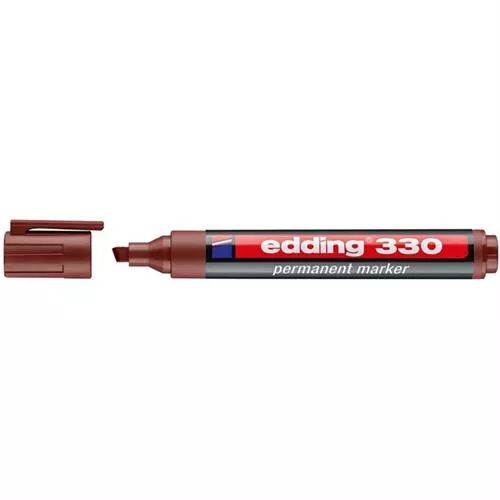 טוש פרמננט 330 טיפ קטום 1-5 מ"מ חום אדינג edding