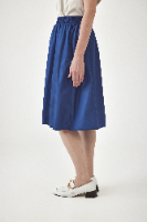 חצאית מניילון יפני - כחול מט