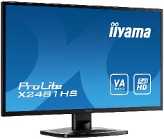 IIYAMA MONITOR 23.6" PROLITE VA MATRIX 6MS VGA DVI HDMI SPEAKERS