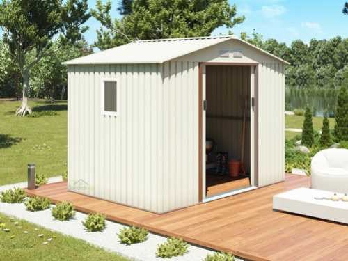 מחסן מתכת פרמיום דגם T96 מידות 2.77X1.91 מבית EverGreen SHED C