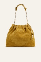 Sac m suede june tote safran
