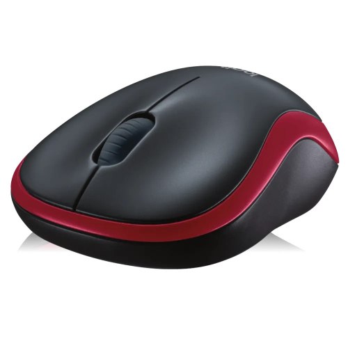 עכבר Logitech M185 אלחוטי בגוון אדום