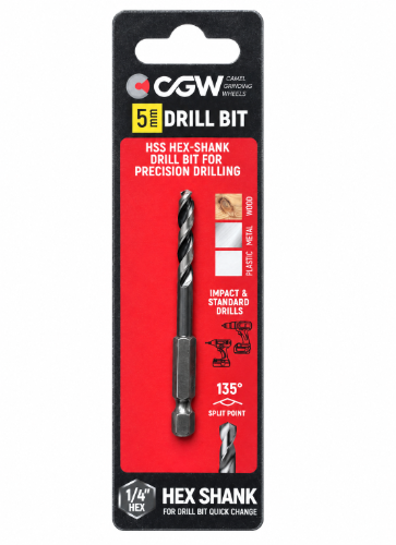 מקדח אימפקט למתכת ⁦CGW HSS⁩ – ⁦5⁩ מ״מ