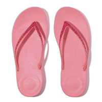 Fit Flop Iqushion Multi Crystal Ergonomic Flip Flops aumbre pink אייקושין מולטי ספרקל ורוד אומברה