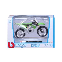 דגם אופנוע בורגו Bburago Kawasaki KX 450F 1:18