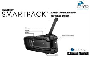 מערכת תקשורת לקסדה Cardo Scala Rider Smartpack