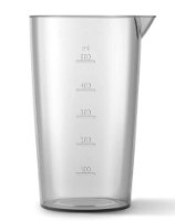 בלנדר מוט Philips HR2531 – כוס מדידה שקופה עם סימוני נפח במיליליטר ופיה למזיגה