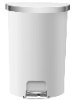 לבן - פח אשפה עם דוושה מבית אקו Eko Hanna EK6221 55L
