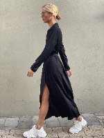 שמלת MAY - מכופתרת שחור