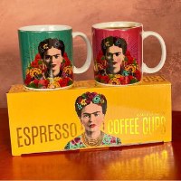 מארז זוג ספלי אספרסו פרידה קאלו Frida Kahlo