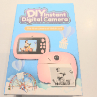 מצלמה דגיטלית בצבע ורוד מדפיסה - DIY Instant DIGITAL Camera