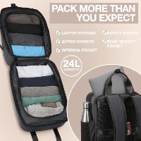תיק עליה למטוס CABIN MAX PAXOS 24L GREY 40x30x20