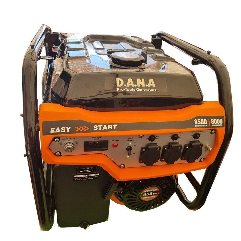 גנרטור בנזין פתוח 8500W חד פאזי שקעים ישראלי מבית  D.A.N.A Protools