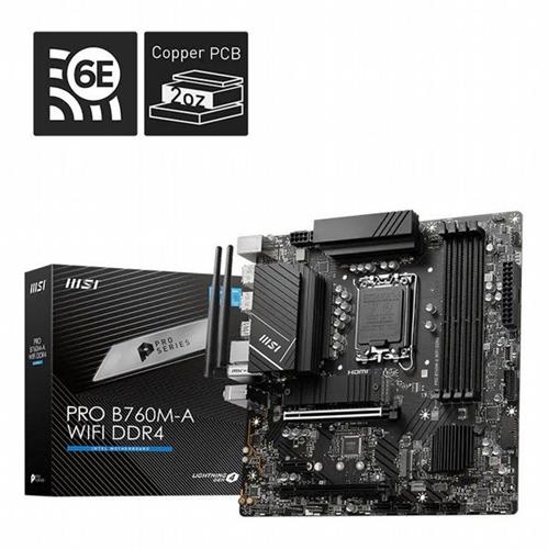 לוח אם MSI PRO B760M-A WIFI DDR4 LGA1700 DDR4