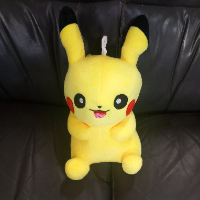 בובת פרווה פוקימון פיקצ'ו בינוני גודל 27 ס''מ -Pokemon Pikachu plush toy, size 27 cm GT-2018-2