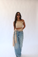 חולצת לימה- חומה