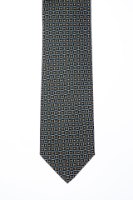 עניבה דגם ריבועים ירוק כהה
