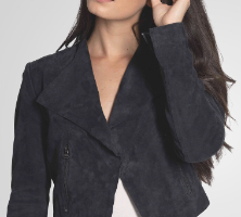 Bod & Christensen ADRIAN CROPPED SUEDE JACKET