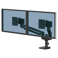 FELLOWES זרוע ל2 מסכי מחשב - Compact -Talloשחורה