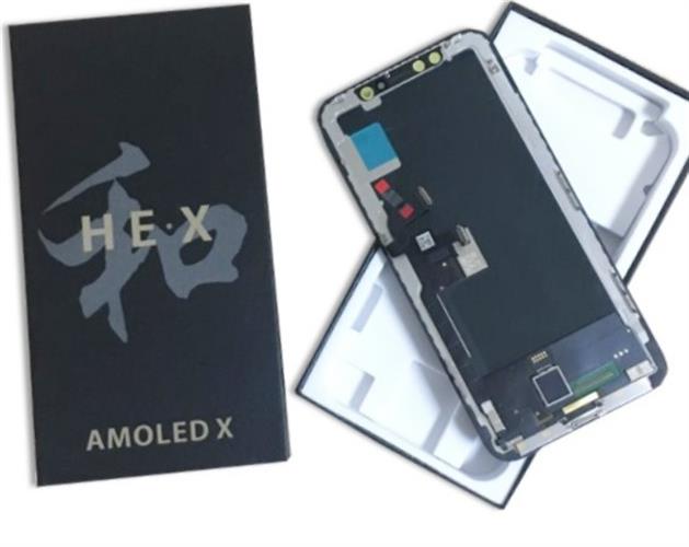 מסך לאייפון XS שחור AMOLED (חברת HEX)