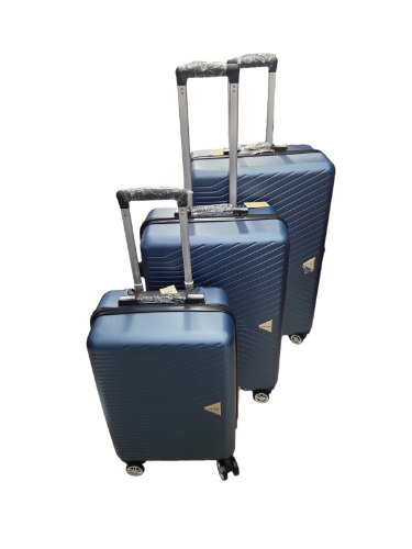 סט 3 חלקים מזוודות טרול - כחול פטרול