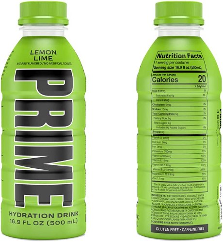 PRIME משקה אנרגיה בטעם לימון 🍋 500 מל