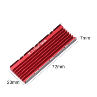 גוף קירור מאלומיניום צבע שחור SSD 2280 M.2 NVMe HeatSink