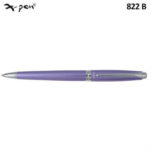 עט רגטה אנודייז סגול כסף כדורי XP-822b X-Pen Regatta Anodize