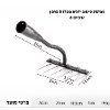 6 שיניים - מגרפת עשב חכמה ידנית מפלדה – לניכוש עשבים ועבודות גינון מקצועיות