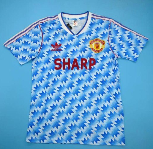 1991 Man United Away Retro Soccer Jersey