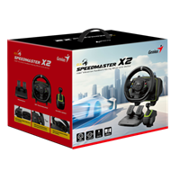 הגה מרוצים דוושות וידית הילוכים  GENIUS  SpeedMaster X2