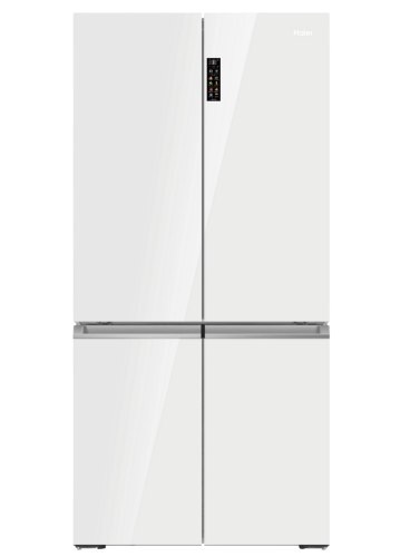 מקרר 4 דלתות האייר זכוכית לבנה 681 ליטר Haier HRF825FW