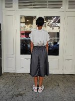 חצאית מניילון יפני - אפור