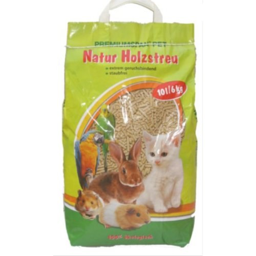 מצע גלילי עץ דחוס משובח למכרסמים, תוכים וחתולים 10 ליטר גרמניה