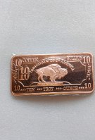 מטיל נחושת 10 אונקיות- 10 TROY OUNCE COPPER BULLION