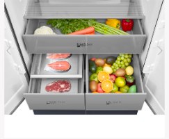 מקרר 4 דלתות מדיאה  - קו אפס Midea MDRM706BIL70 נירוסטה מושחרת