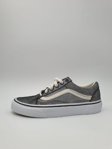 VANS|ואנס- VANS OLD SKOOL- צבע כסוף מבריק- נשים