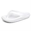 לבן - נעלי אצבע גמישות לנשים וגברים Flip-Flops