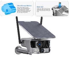מצלמת אבטחה סולארית Zeero Alien WIFI עם ראיית לילה
