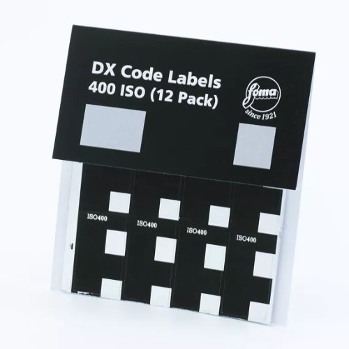 Foma DX Code Labels ISO 400 - 12-pack תוויות DX CODE לזיהוי ISO 400 להדבקה עצמית