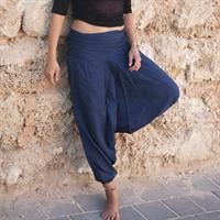 מכנסי אלאדין כחול נייבי מכותנה נפאלית