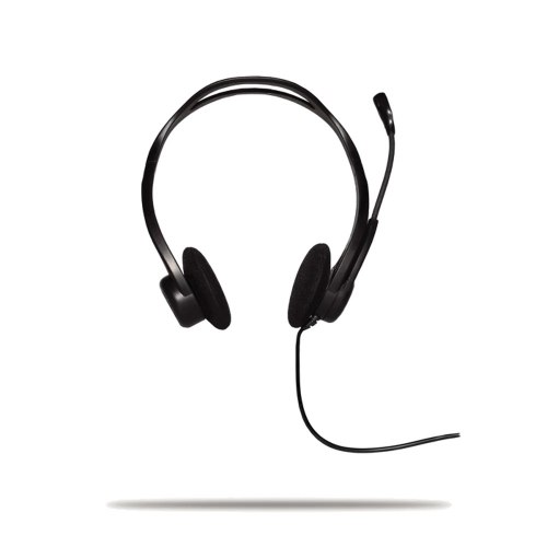 אוזניות Logitech 960 USB לשיחות ומחשב עם מיקרופון מובנה