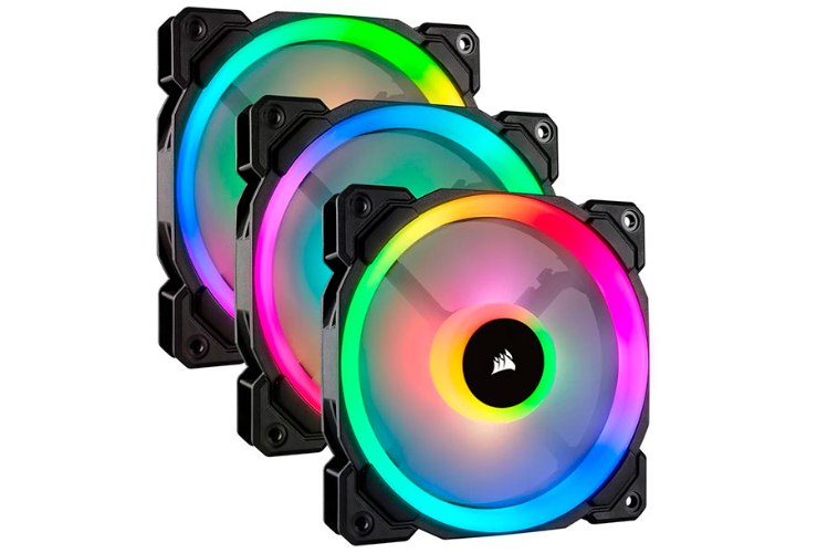 CORSAIR LL120 RGB 120MM DUAL LIGHT LOOP RGB LED PWM 3 FAN PACK