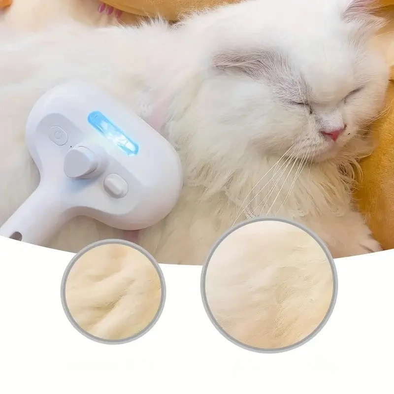 SteamBrush Pro - שימוש על חתול